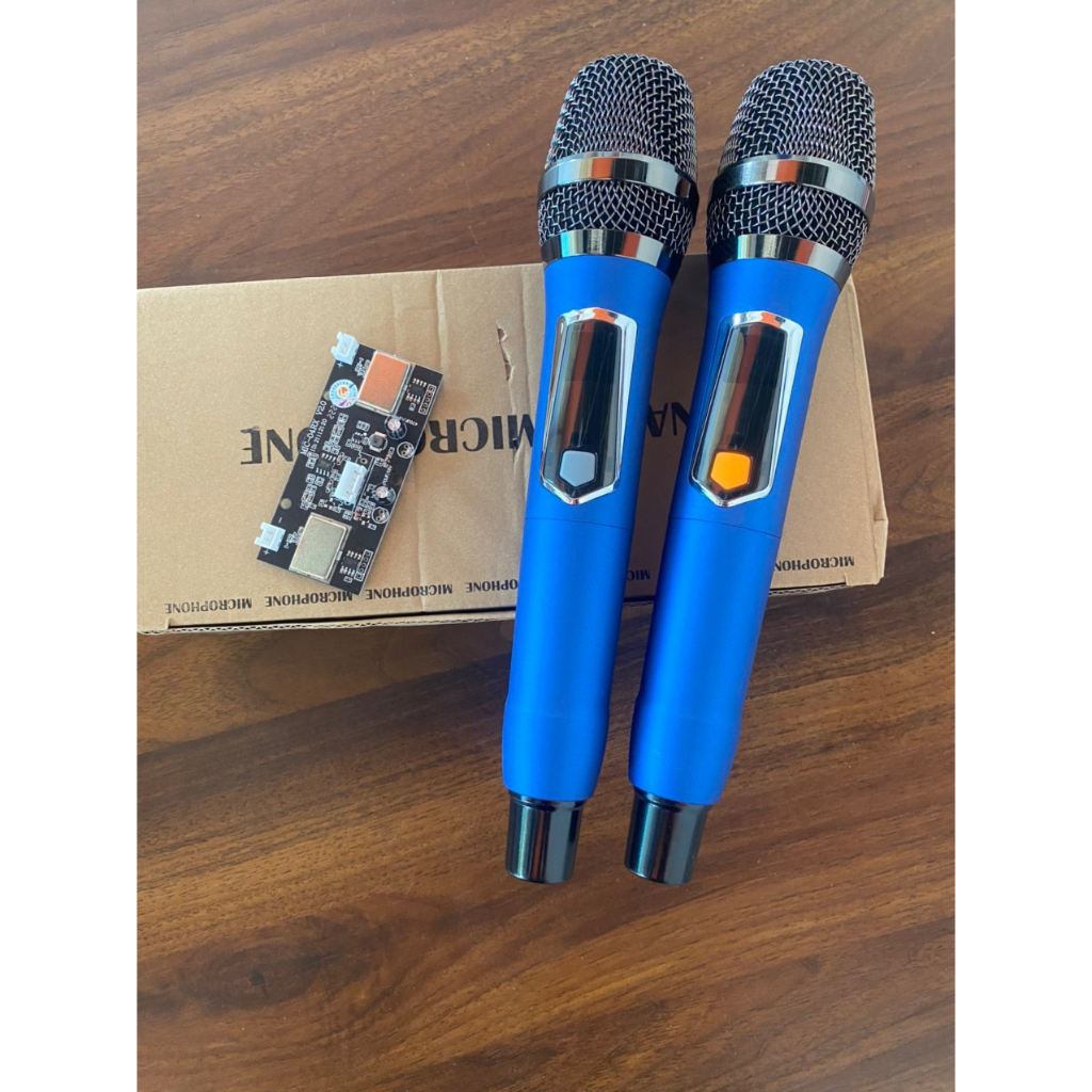 Micro Loa Kéo Sóng UHF Vỏ Nắp Pin Nhôm Sơn Nhám