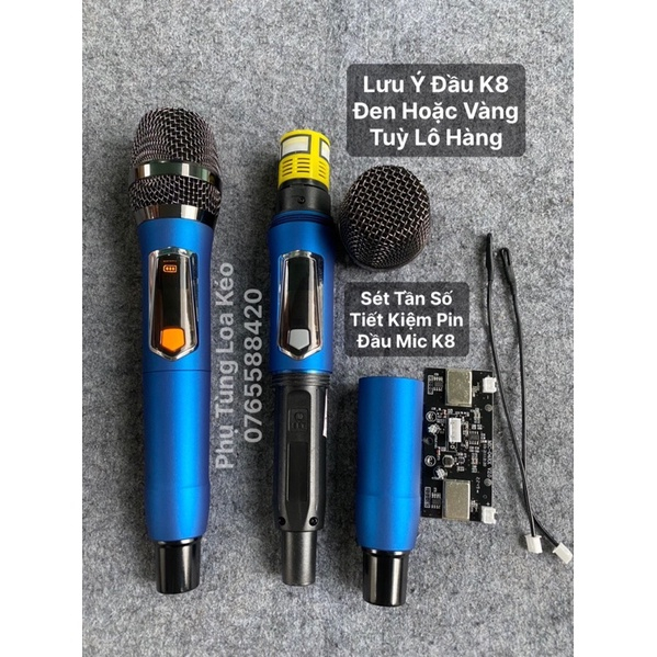 Micro Loa Kéo Sóng UHF Vỏ Nắp Pin Nhôm Sơn Nhám