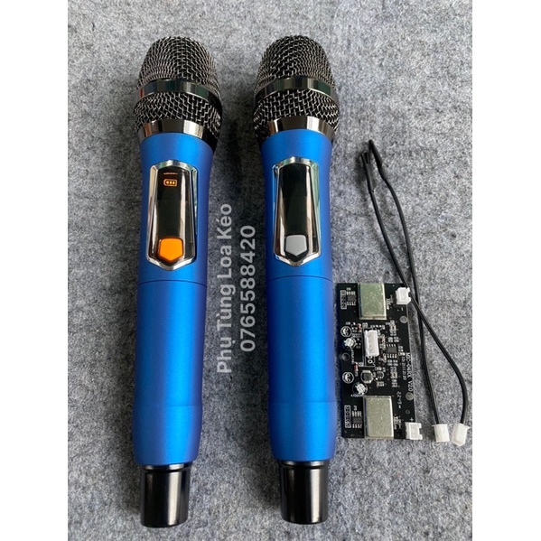Micro Loa Kéo Sóng UHF Vỏ Nắp Pin Nhôm Sơn Nhám