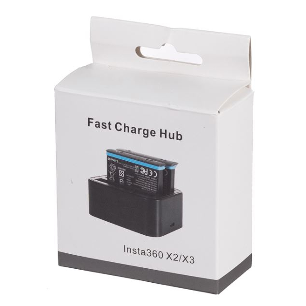 Dock sạc 3 pin Insta360 One X2/X3 có đèn led - Fast Charge Hub