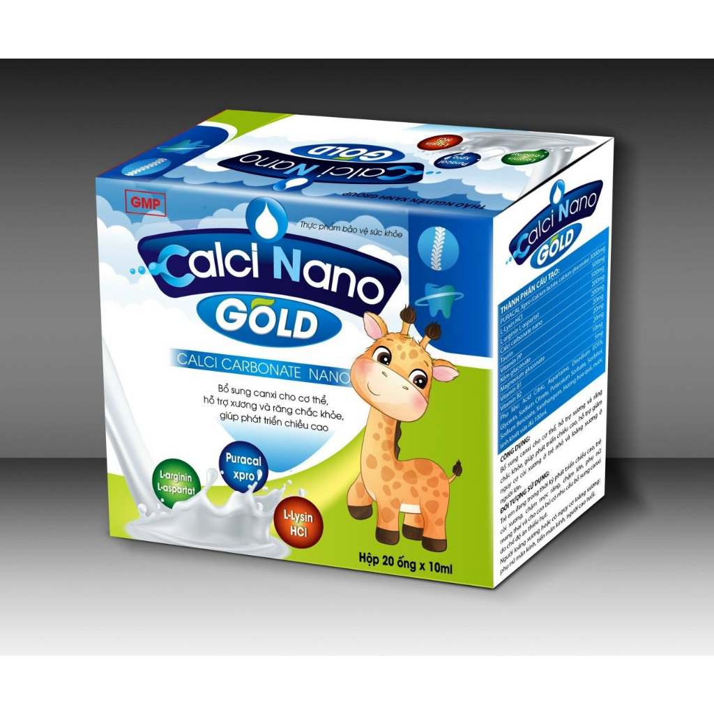 CALCI NANO GOLD - BỔ SUNG CALCI NANO GIÚP XƯƠNG, RĂNG CHẮC KHỎE