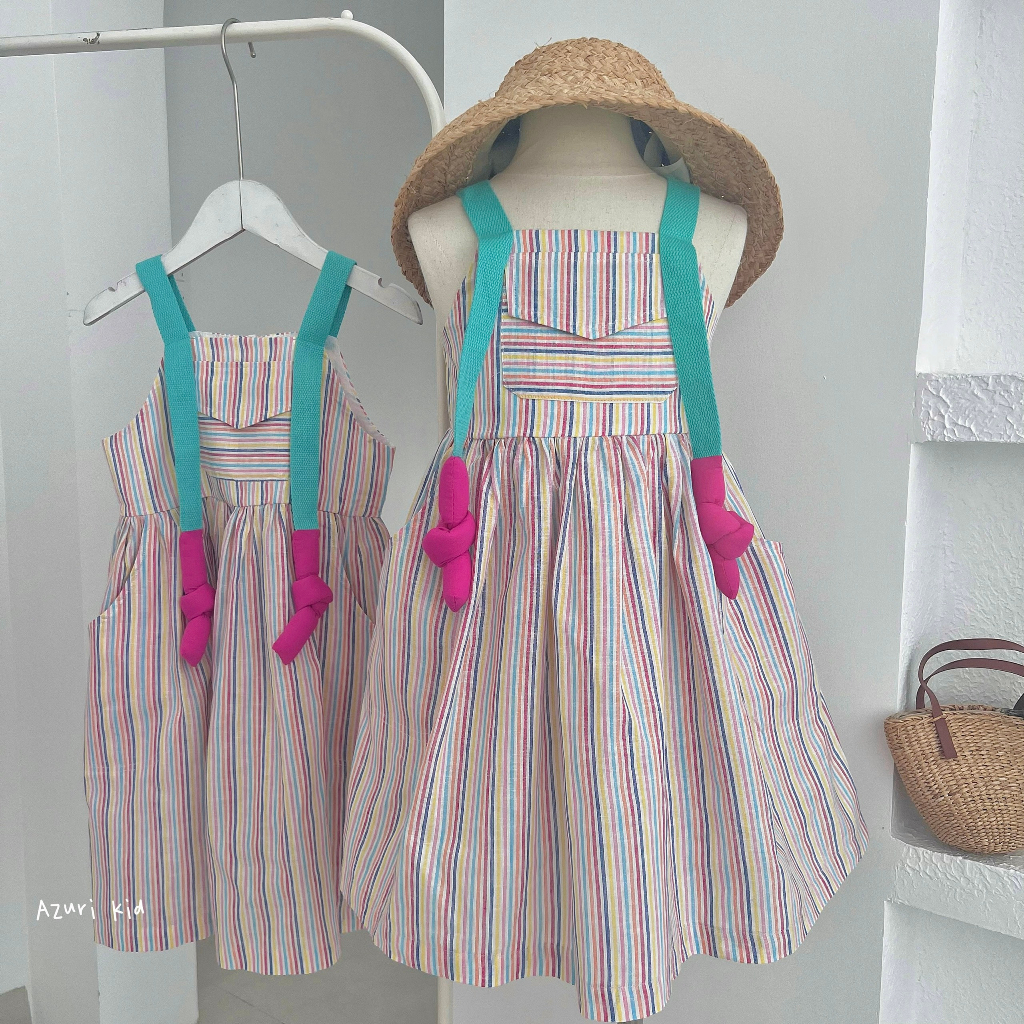 Váy dây thắt nút ZUNKIDS