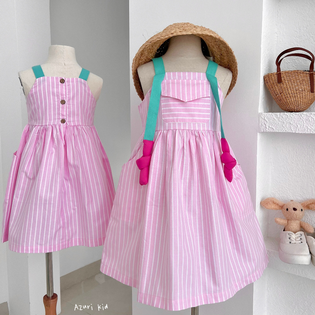 Váy dây thắt nút ZUNKIDS