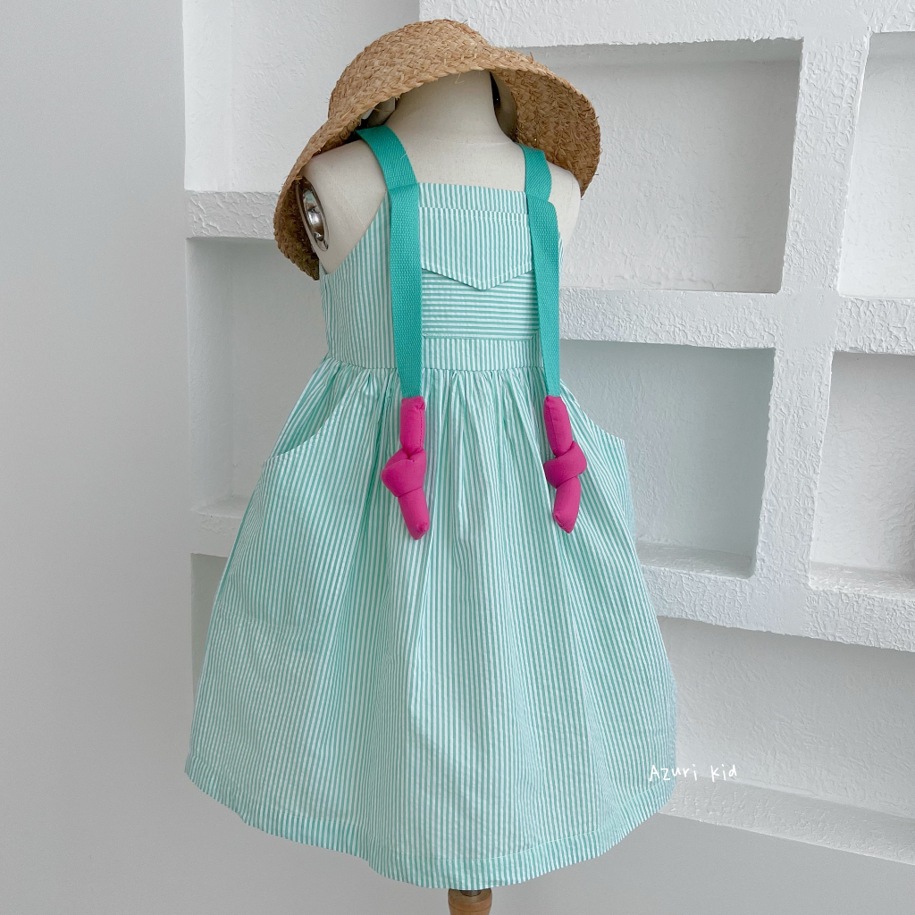 Váy dây thắt nút ZUNKIDS