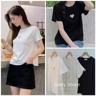 Áo thun babytee zip hình tim Junly.store