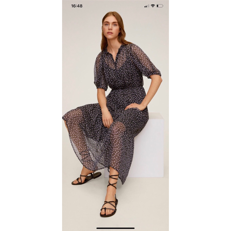 Đầm voal hoa nhí