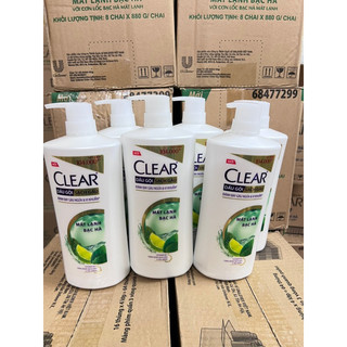 Dầu Gội Clear 880ml Bạc Hà