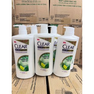 Dầu Gội Clear 880ml Bạc Hà
