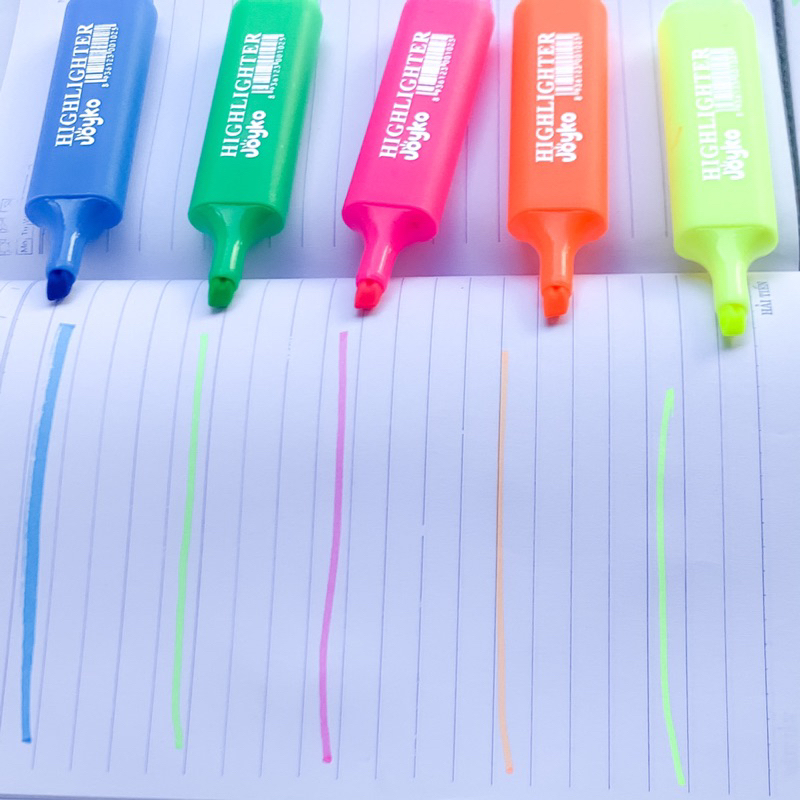 Bút nhớ nhiều màu, Bút dấu dòng to 1 đầu highlighter, bút đánh dấu dòng phù hợp với học sinh văn phòng tiện dụng  JK102