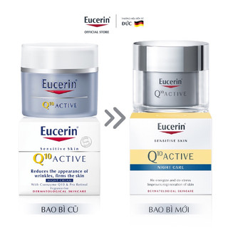 Eucerin Kem Dưỡng Ẩm Chống Lão Hóa Ban Đêm Q10 Active Night Cream 50ml (date 2025)
