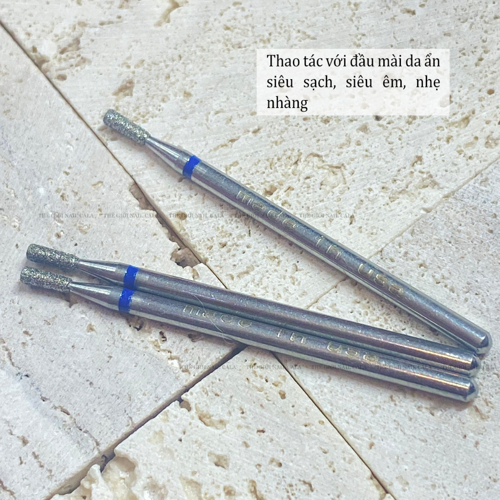 Đầu mài da ẩn USA - Đầu mài nhặt da - Đầu mài khóe làm nail an toàn - Chất liệu kim loại không rỉ - Siêu bền