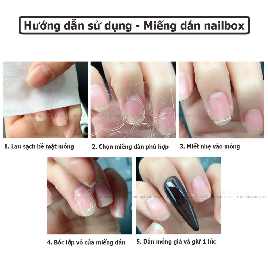 Keo mini dán nailbox -keo nail box- Nail Glue -Hộp đựng nail box - Miếng dán nailbox -Bộ sản phẩm nail box chuyên nghiệp