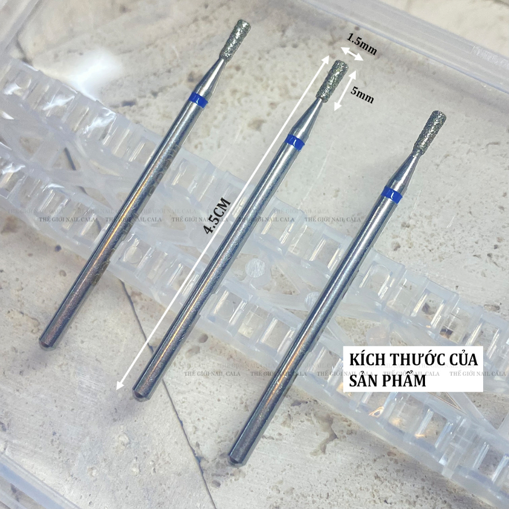 Đầu mài da ẩn USA - Đầu mài nhặt da - Đầu mài khóe làm nail an toàn - Chất liệu kim loại không rỉ - Siêu bền