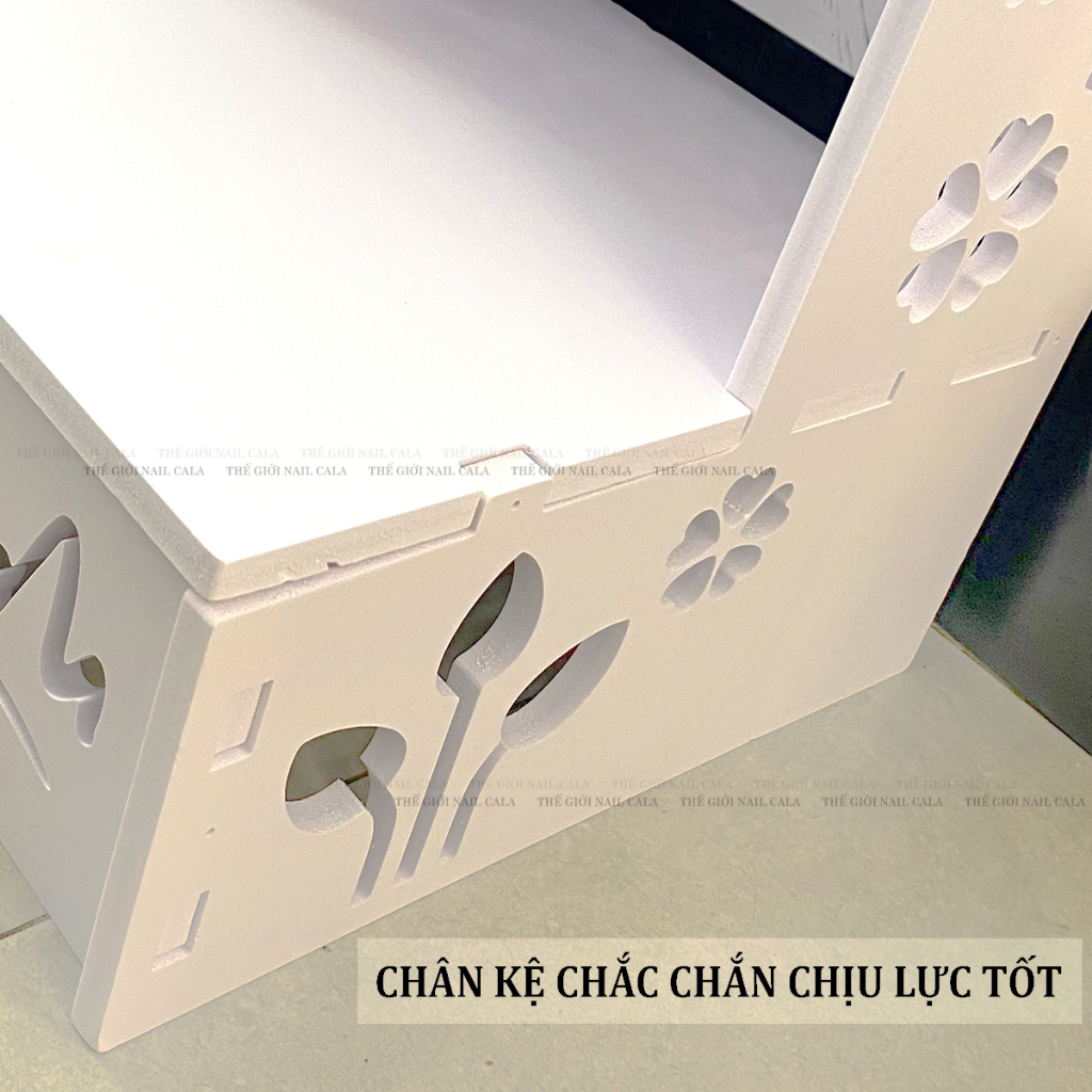 Kệ để chân làm móng - Ghế kê chân làm nail -  Tháo lắp dễ dàng - Để được máy hơ UV/LED