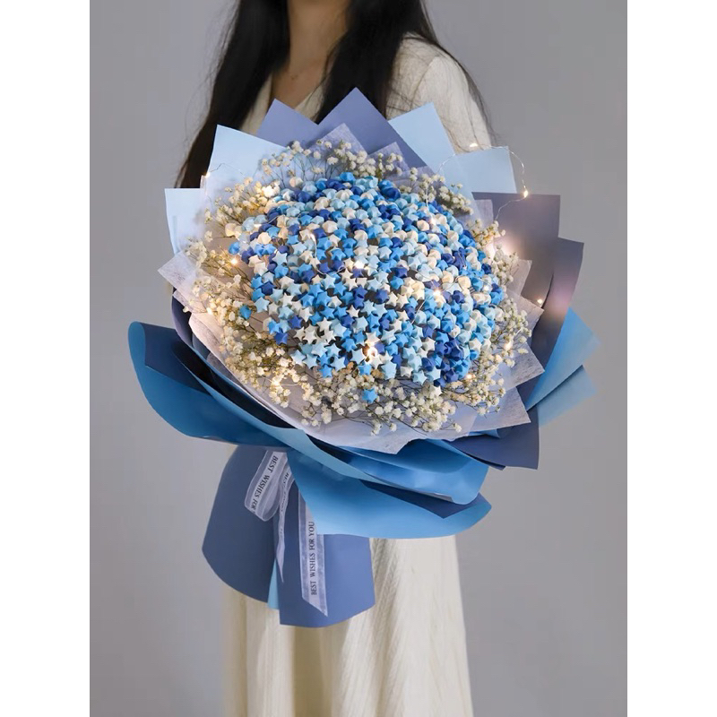 Sét Nguyên Liệu Làm Bó Hoa Sao (520/999/1314 Sao)