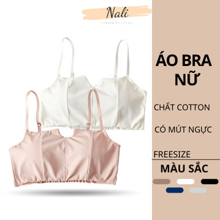  Áo Bra Nữ 2 Dây Tăm Gân Thiết Kế Lưng Nhúm Giúp Nâng Ngực Tạo Khe Gợi Cảm NL055 