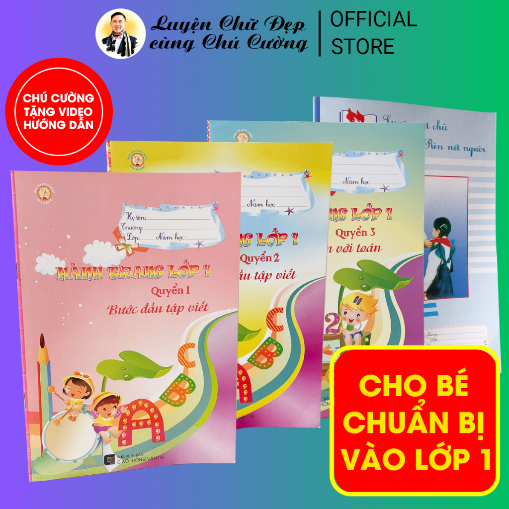Bộ vở rèn chữ đẹp cho bé và người lớn mới luyện chữ đẹp | giấy dày, không thấm mực, nhiều bài luyện