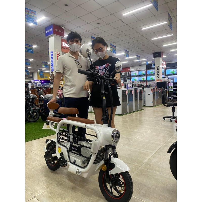 Xe đạp điện LIHAZE 3 YÊN Mẫu Mới  pin 15A 60km