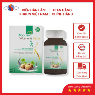 [CHÍNH HÃNG- LỌ 60 VIÊN ] Sâm tố nữ Vig Biopharm Womens Plus trắng da mờ nám - Sản Phẩm Viện Hàn Lâm