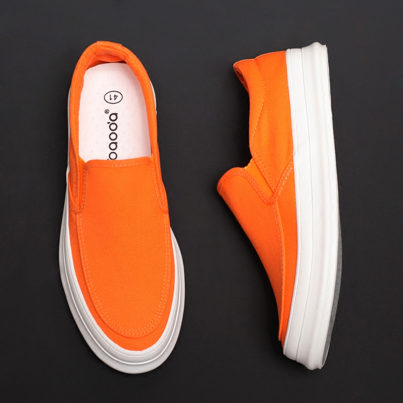 Slip on nam - Giày lười nam BAODA mẫu mới 2023 - Chất liệu vải bố thoáng khí, đế cao su chống trơn trượt - Mã 8083