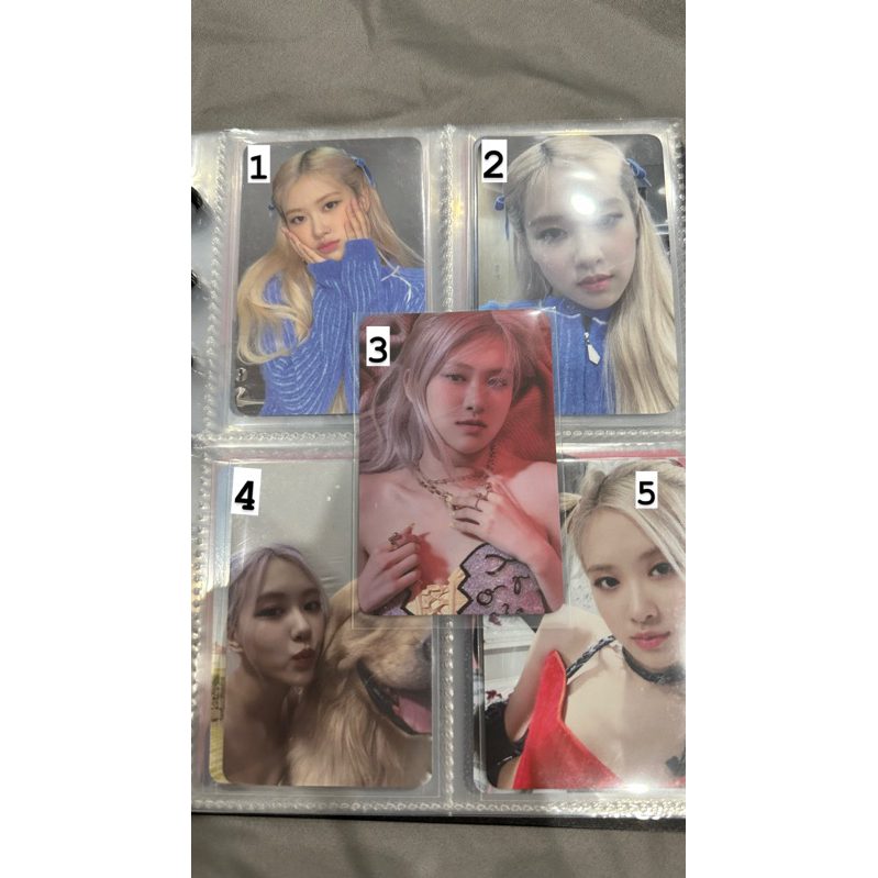 Card bo góc Rosé BLACKPINK 100% official