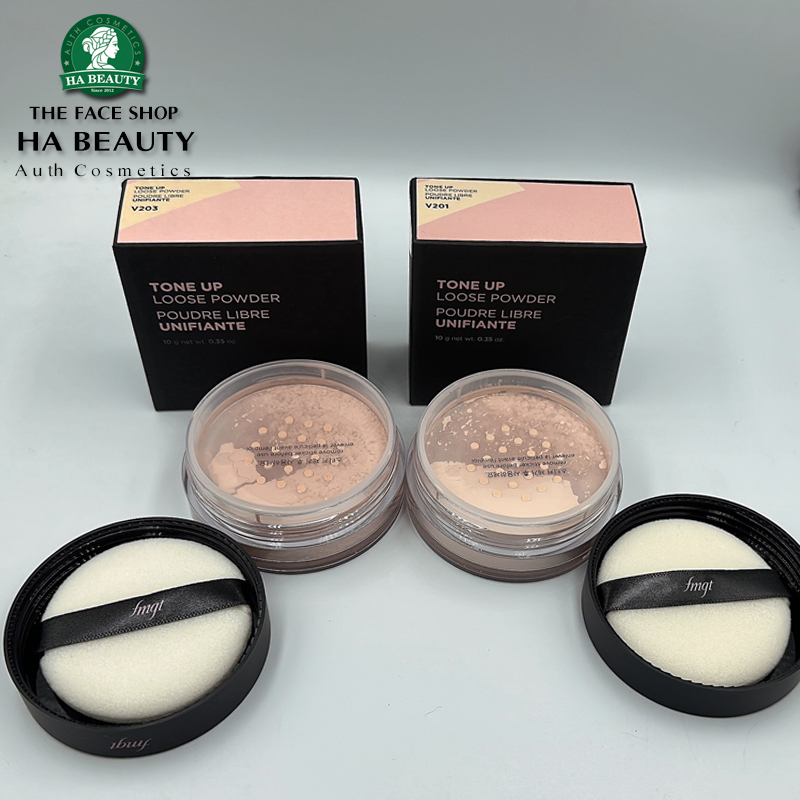 Phấn phủ khoáng nâng tông dạng bột The Face Shop fmgt Tone Up Loose Powder 10g