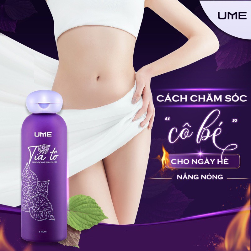 Dung dịch vệ sinh tía tô Ume Ngọc Trinh -  khử mùi lưu hương suốt 24h chính hãng 150ml