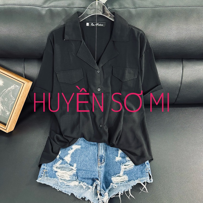 ÁO SƠ MI CỔ VEST TAY NGẮN CÓ BIGSIZE