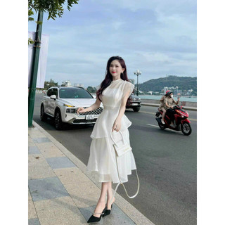 ĐẦM VOAN XÒE BÈO TẦNG CÓ LÓT DUYÊN DÁNG NỮ TÍNH