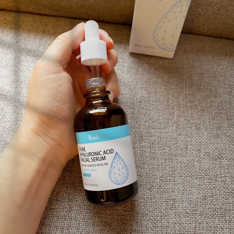 Serum HA siêu cấp ẩm Hyaluronic Acid Prreti tinh chất dưỡng da mềm mịn căng bóng phục hồi da tự nhiên 60ml