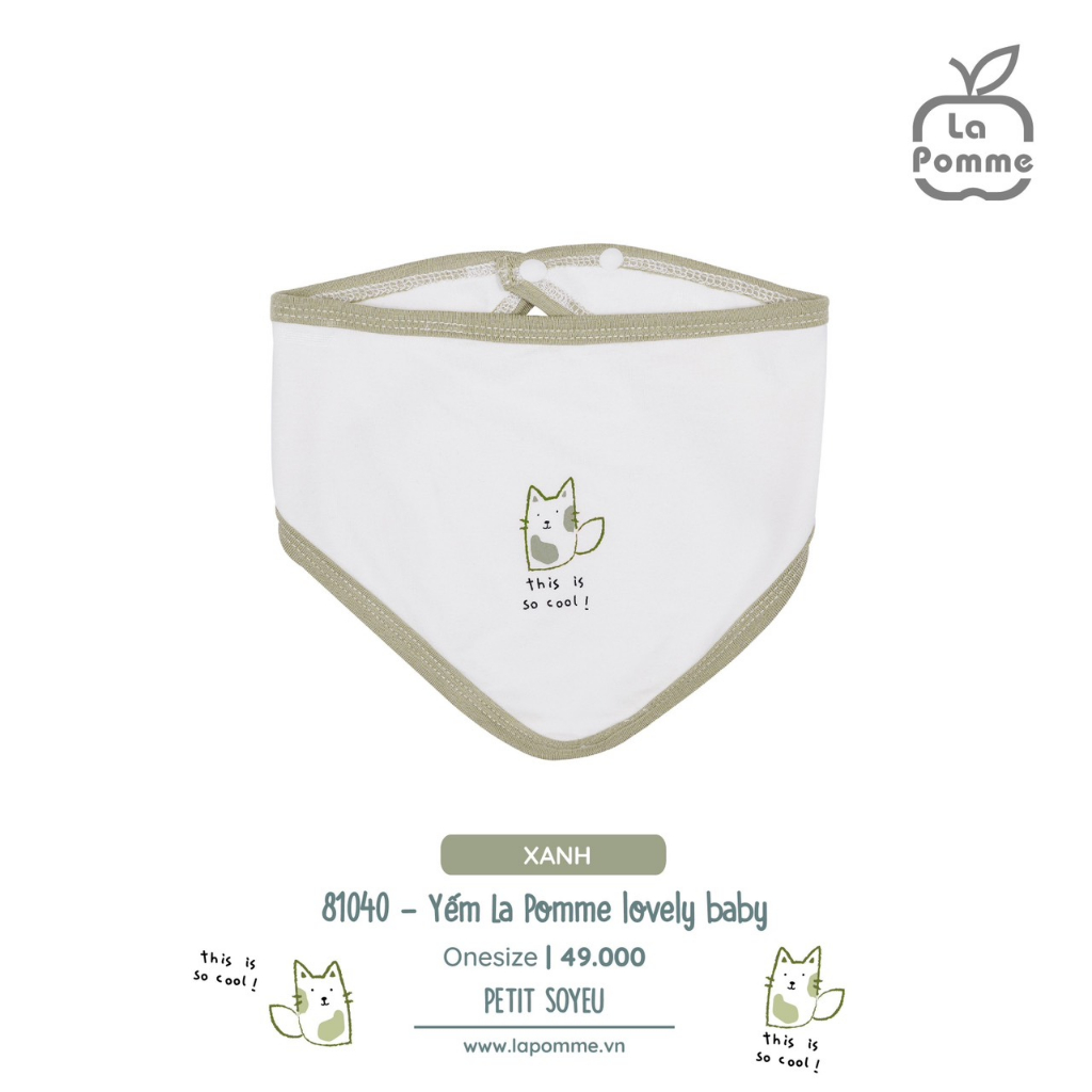 La Pomme set sơ sinh mèo xanh cho bé