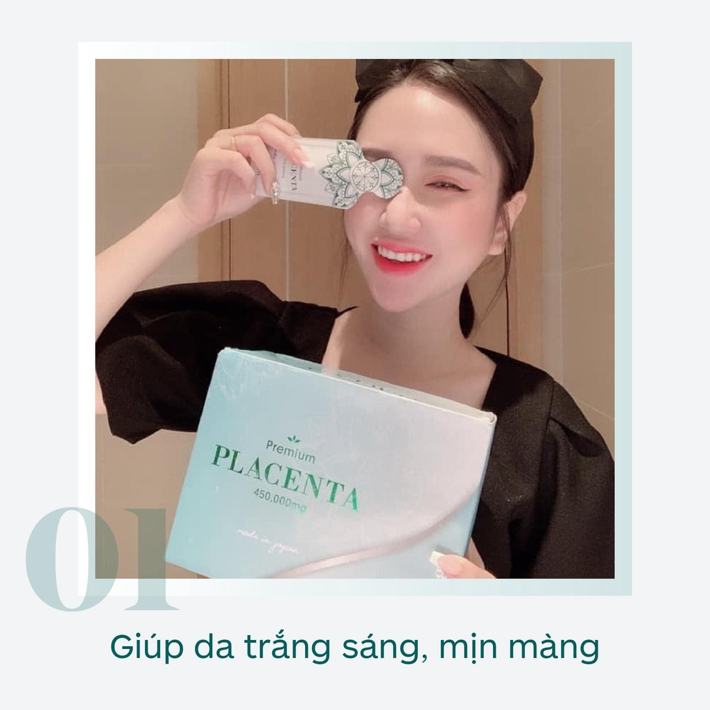 Nhau Thai Ngựa Đua Tổ Yến Be White Premium Placenta 450.000mg Nhật Bản Hộp 30 gói x 20 ml