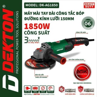 Máy mài tay dài 150mm dekton dk-ag1850