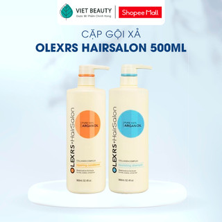Cặp Dầu Gội Xả Olexrs Argan Oil Collagen Hair Salon Chính Hãng 500ml