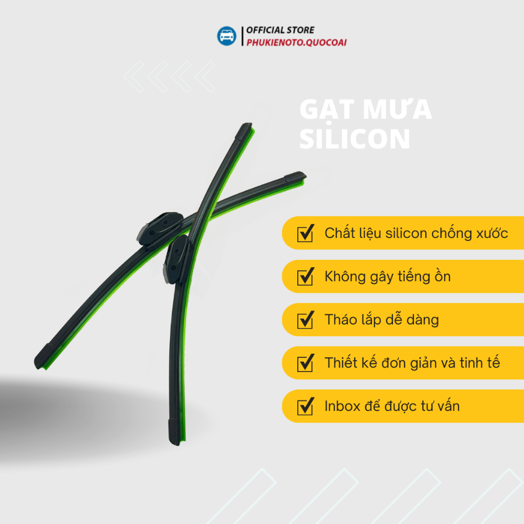 Gạt mưa Silicone, gạt mưa  xe hơi, gạt mưa oto xe Mitsubishi ATTRAGE, TRITON, ZINGER, OUTLANDER, XPANDER, ...