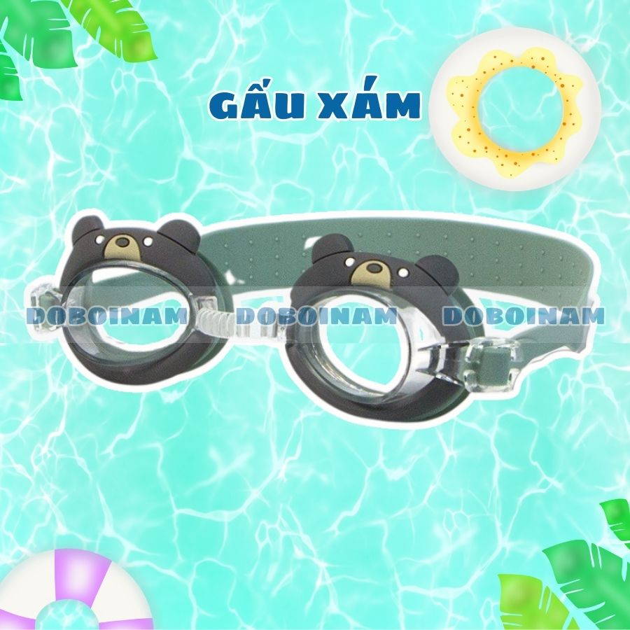 Kính bơi cho bé cao cấp hình PET siêu Cute TẶNG kèm nút bịt tai