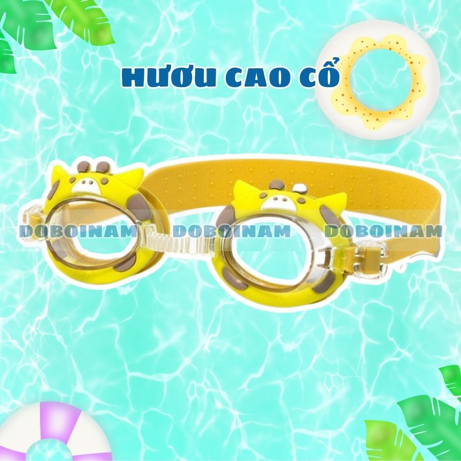 Kính bơi cho bé cao cấp hình PET siêu Cute TẶNG kèm nút bịt tai