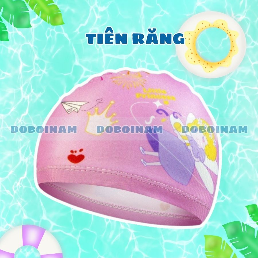 Mũ bơi cho bé gái họa tiết Kỳ Lân, Tiên Cá,... Cute đáng yêu