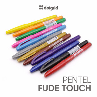 Bút lông Pentel Fude Touch Brush Sign - 24 màu (cây lẻ)
