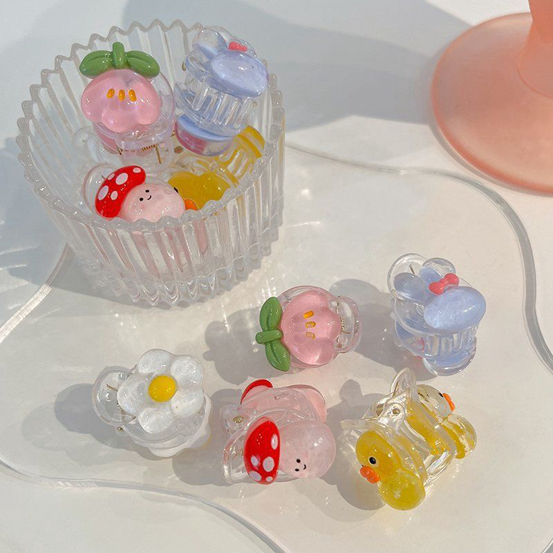 🍒🍒CHERRYKOKO Kẹp Tóc Cỡ Nhỏ Họa Tiết Hoạt Hình Dễ Thương Thời Trang Mùa Hè Cho Bé Gái