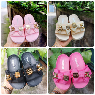 Dép lê nơ gấu cao 3cm cho bé gái  chất liệu xốp EVA cao cấp siêu nhẹ,êm DQN.