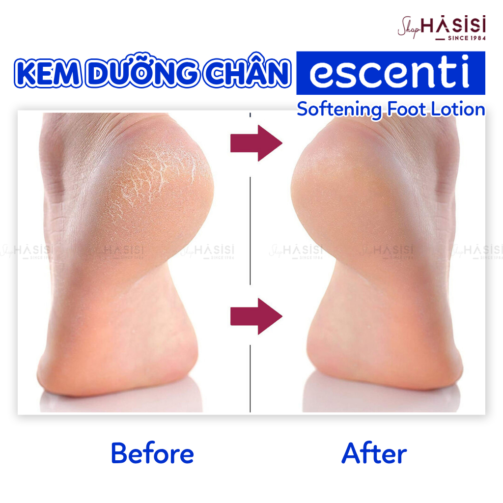 DƯỠNG CHÂN ESCENTI - Cool Feet Softening Foot Lotion 150ml