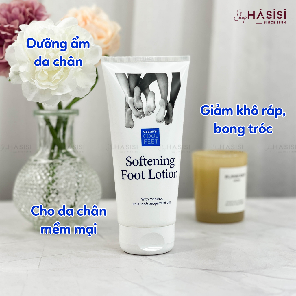 DƯỠNG CHÂN ESCENTI - Cool Feet Softening Foot Lotion 150ml
