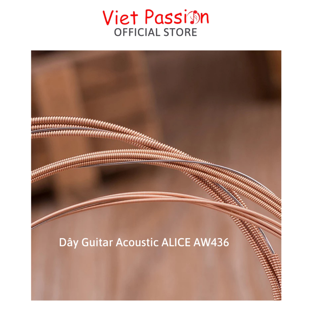 Dây lẻ acoustic Alice AW436 cho đàn guitar dây sắt chính hãng vietpassion