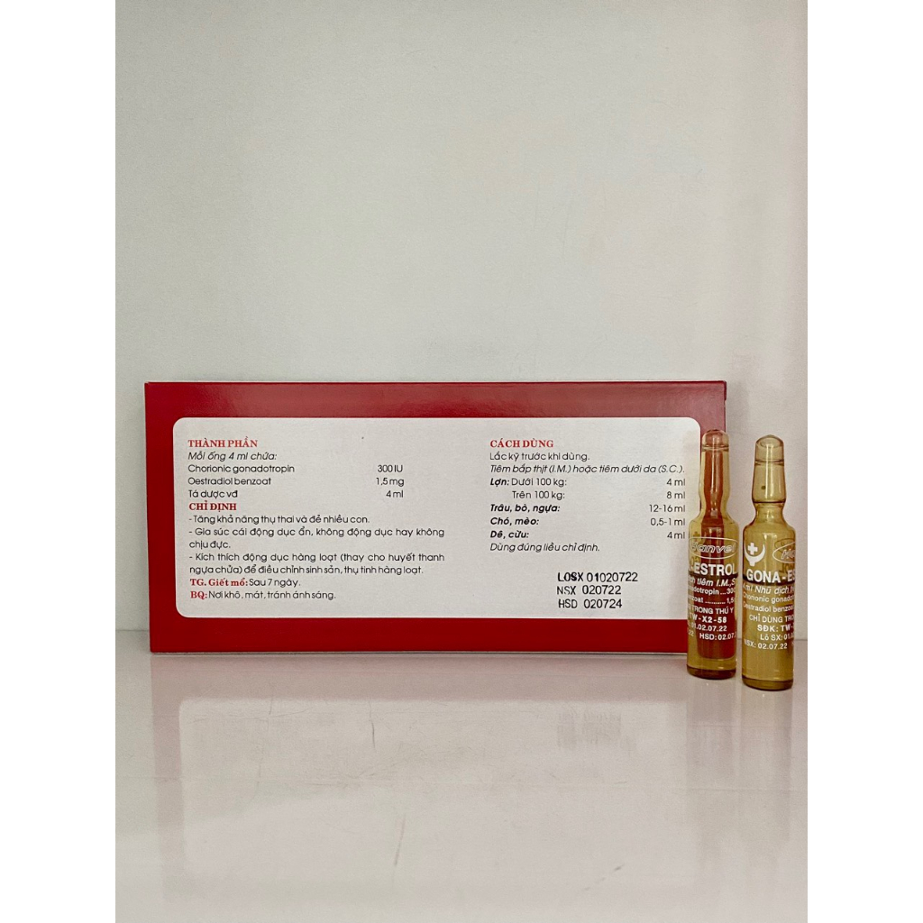 GONA - ESTROL Lọ 4 - 8ml Tăng Khả Năng Thụ Thai Và Đẻ Nhiều Con