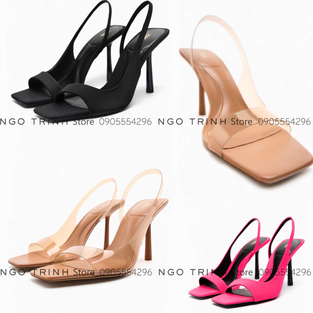 Giày Z.a.r.a xuất xịn slingback cao 9cm
