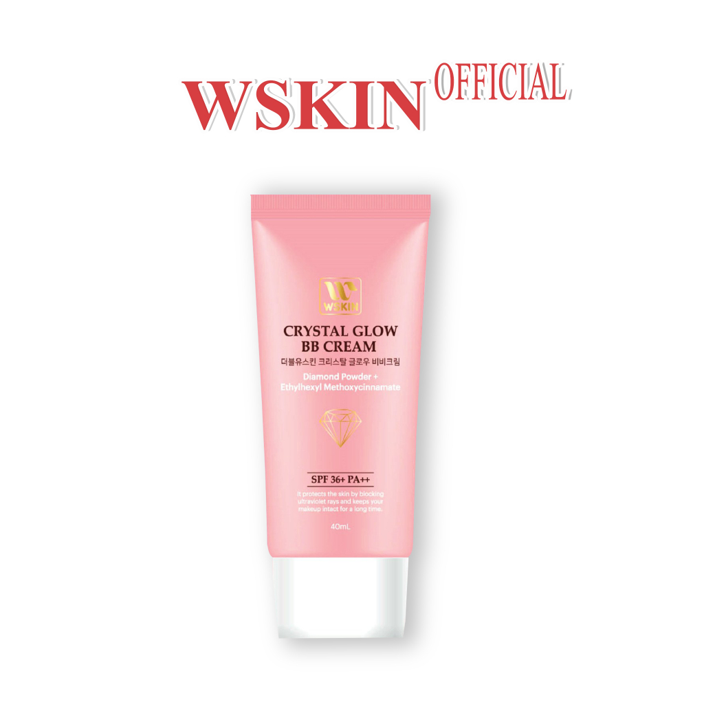 Kem nền kim cương Wskin Crystal Glow BB Cream SPF36+ PA++