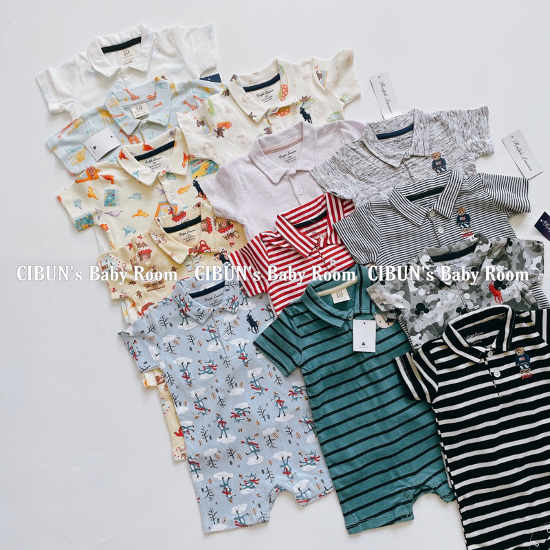 Body đùi polo có cổ xuất dư xịn hiệu G.A.P và R@lph Lau.ren cho bé trai bé gái
