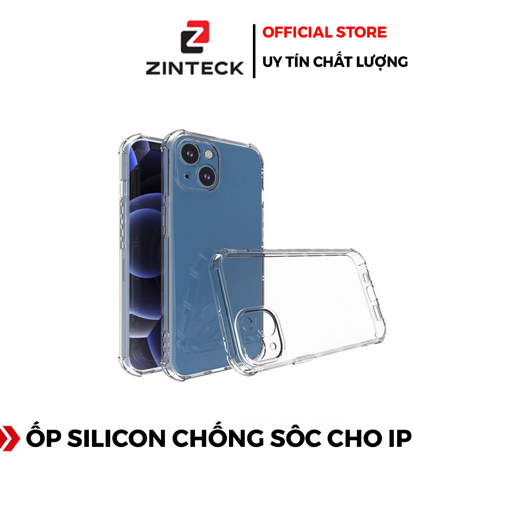 Ốp Silicon Trong Chống Sốc Cho Các Dòng Máy IP Từ IP6 Đến 13 Pro Max - Chính Hãng HD Design