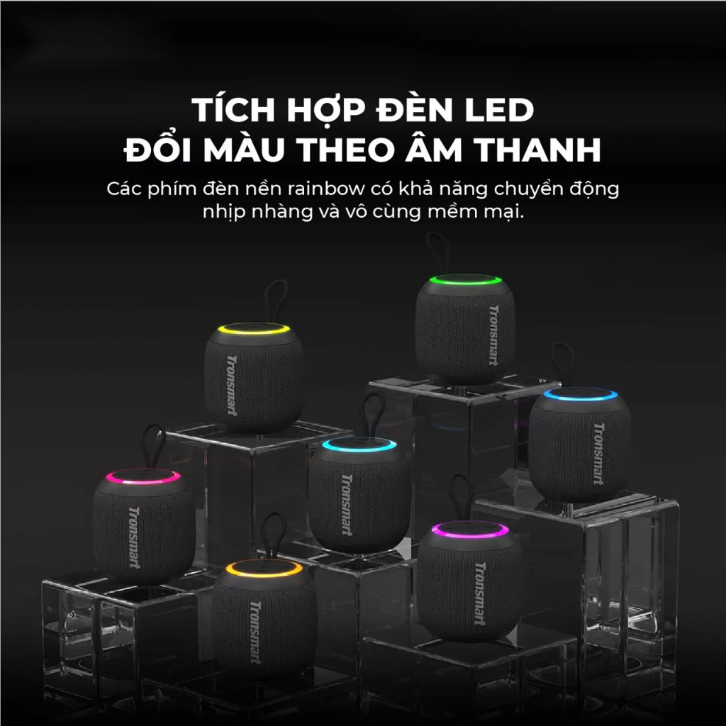 Loa Bluetooth Tronsmart T7 Mini | Công suất 15W | Âm thanh siêu trầm | Chống nước IPX7 | Bảo Hành 12 Tháng